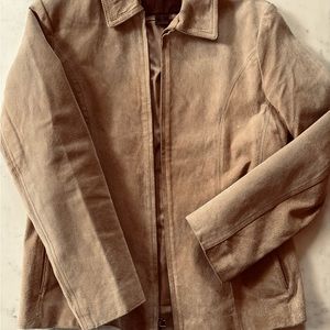 Suede leather jacket